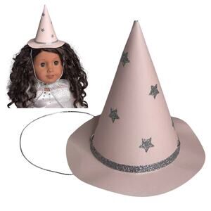 MeriMeri Halloween WICKED WITCH HAT Fits 18" American Girl Doll Kids Adult Pink